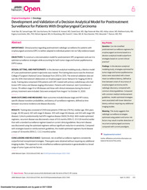 Development and validation of a decision analytical model for